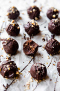 Homemade hand rolled chocolate truffles